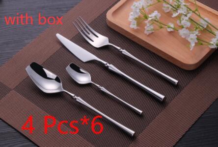 JC-250101DNW-010  Four-piece Stainless Steel Cutlery Spoon