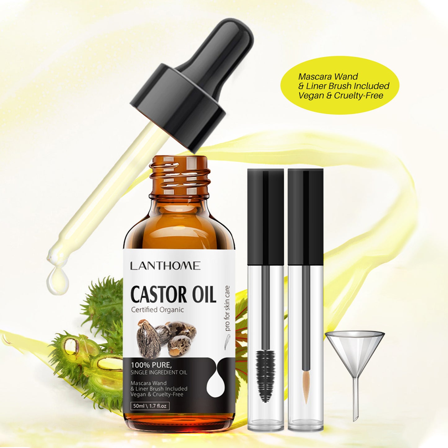 JC-250104HRC-053  Castor Oil Eyelash Hair Care Suit