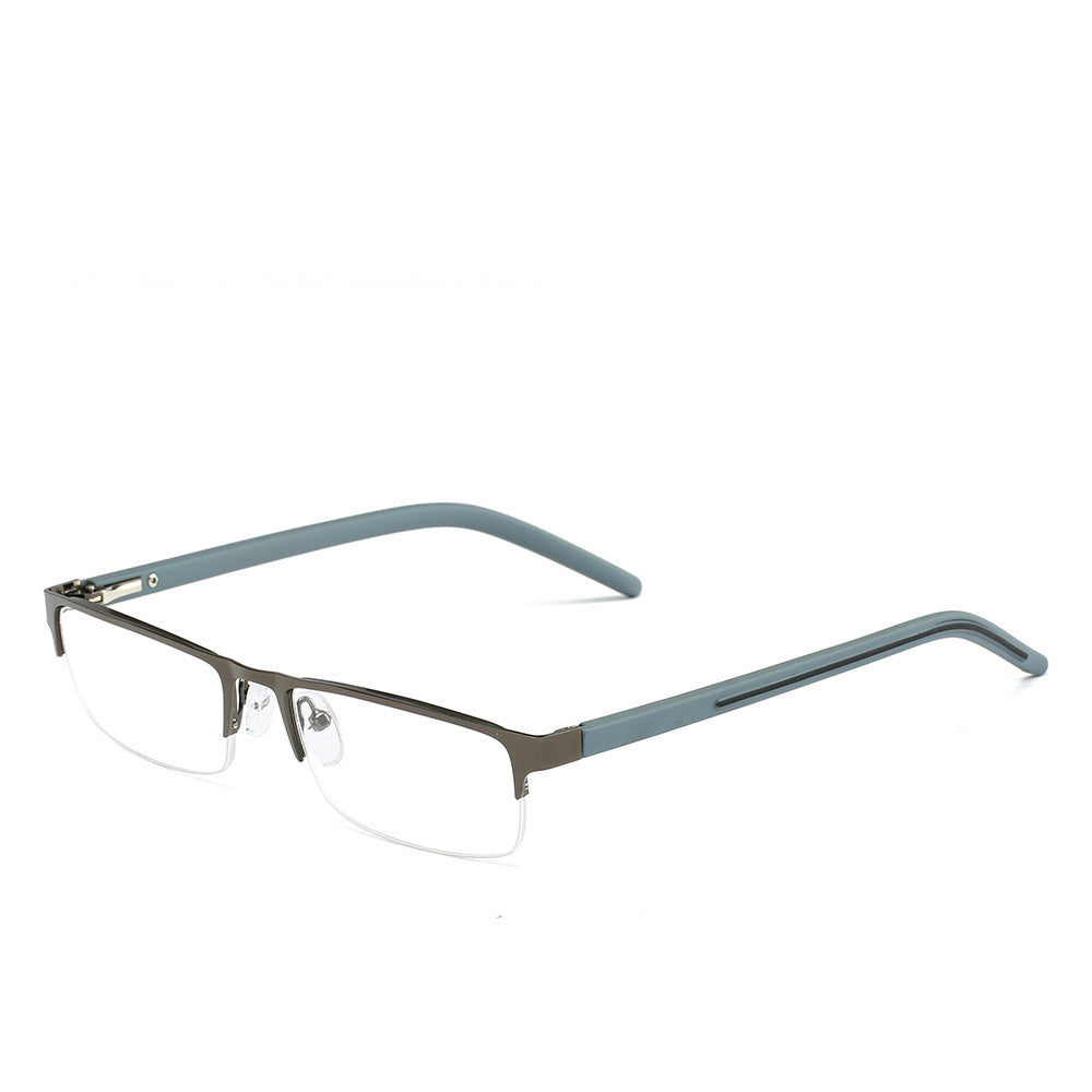 JC-250105MGL-047  Elderly Presbyopic Glasses Square Half Frame Metal Glasses