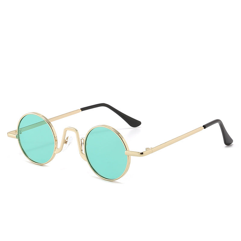 JC-250105MGL-029  Retro Hip Hop Sunglasses Small Frame Round