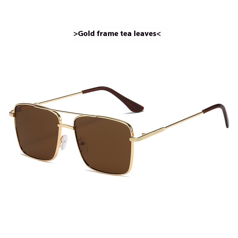 JC-250105MGL-031  Metal Frame Sunglasses Retro Europe And America Ocean Lens