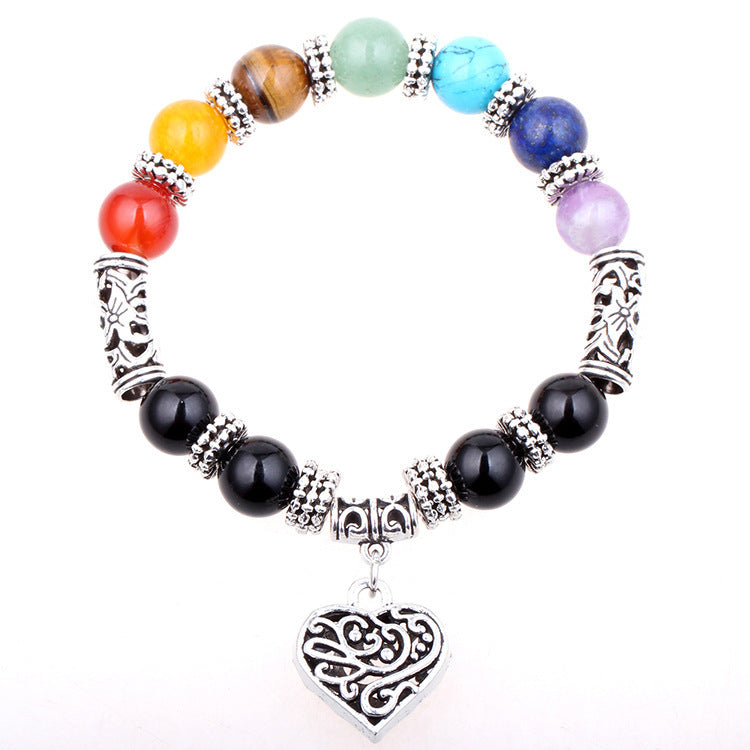 JC-241230BBJ-033  Seven Chakra Yoga Energy Bracelet