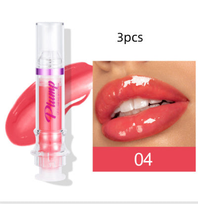 JC-241231MUP-032  New Tube Lip Rich Lip Color Slightly Spicy Lip Honey Lip Glass Mirror Face Lip Mirror Liquid Lipstick