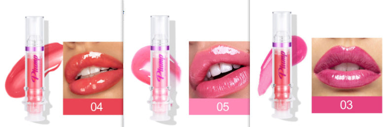 JC-241231MUP-032  New Tube Lip Rich Lip Color Slightly Spicy Lip Honey Lip Glass Mirror Face Lip Mirror Liquid Lipstick