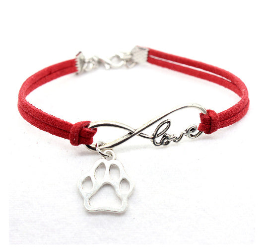 JC-241230BBJ-073  Jewelry Simple Style Hand-woven Infinite Love Pet Bracelet