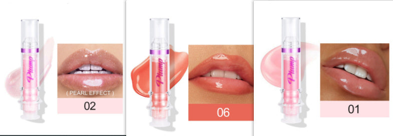 JC-241231MUP-032  New Tube Lip Rich Lip Color Slightly Spicy Lip Honey Lip Glass Mirror Face Lip Mirror Liquid Lipstick