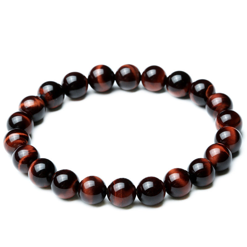 JC-241230BBJ-007  Vintage Style  8mm Red Tiger Eye Bracelet Anti-fatigue