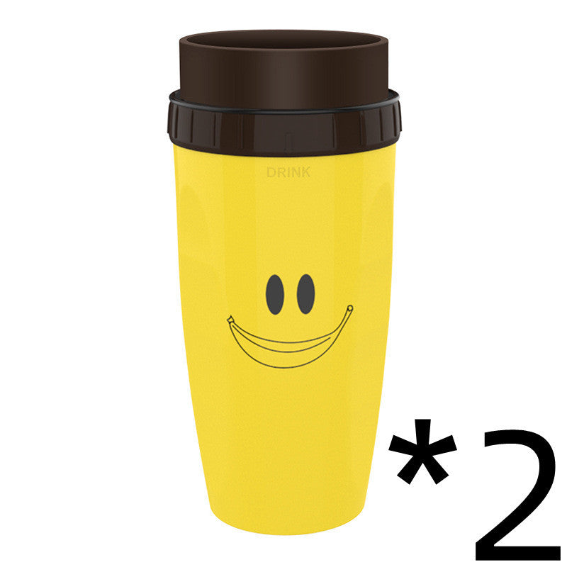 JC-250103DWR-020  No Cover Twist Cup Travel Portable Cup Double Insulation Tumbler Straw Sippy Water Bottles Portable For Children Adults