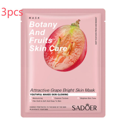 JCM-262MSK-24 SADOER Full English Fruit Plant Mask Hydrating