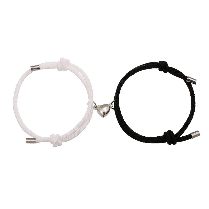 JC-241230BBJ-020  Simple Nylon Love Magnetic Bracelet