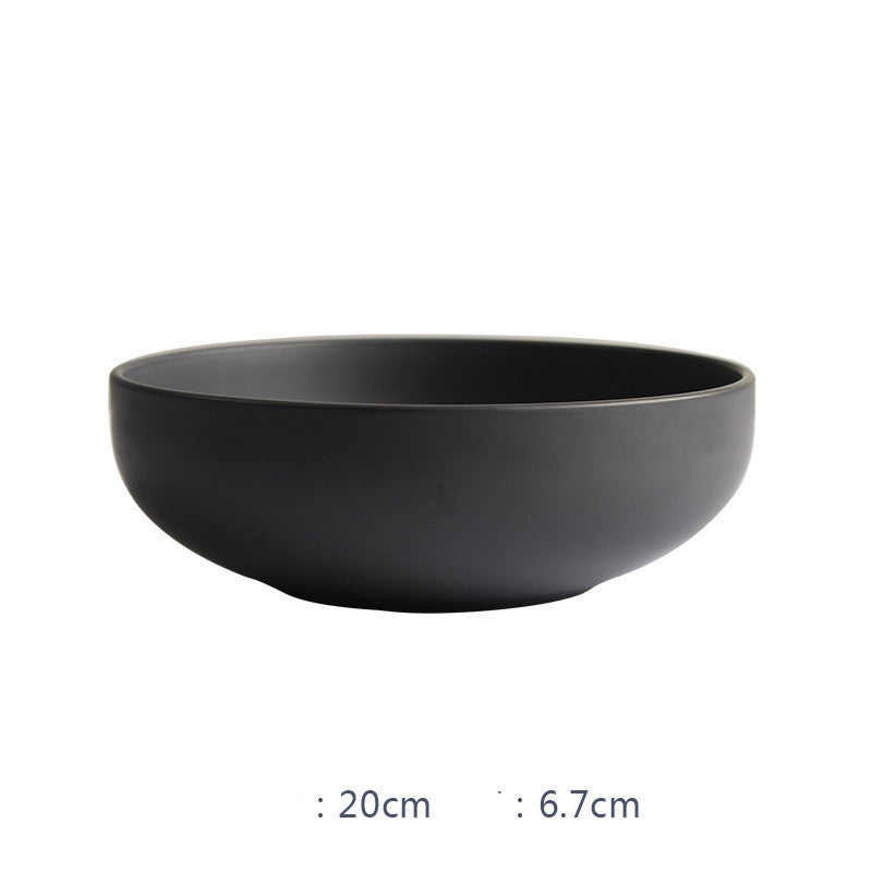 JC-250101DNW-016  Nordic Ceramic Rice Bowl Steak Plate Deep  Household Tableware Dish Set