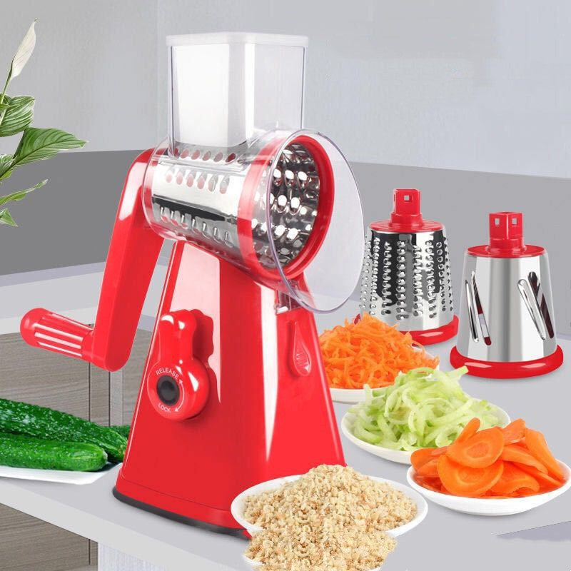 JC-241226KCT-001  Multi-functional Vegetable Cutter Hand Drum Vegetable Cutter Slicer