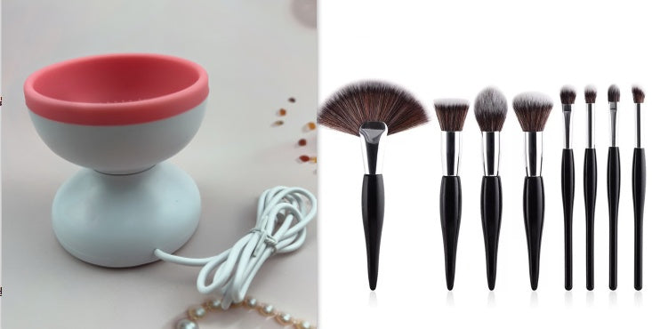 JC-241228BUT-047  Portable USB Makeup Brush Cleaner Machine Electric Cosmetic Brush Cleaning Washing Tools Automatic Clean Makeup Brushes