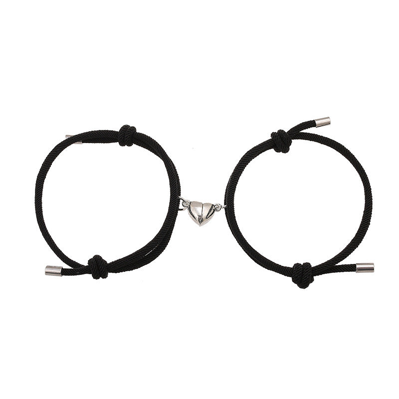 JC-241230BBJ-020  Simple Nylon Love Magnetic Bracelet