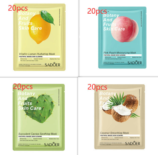 JCM-262MSK-24 SADOER Full English Fruit Plant Mask Hydrating