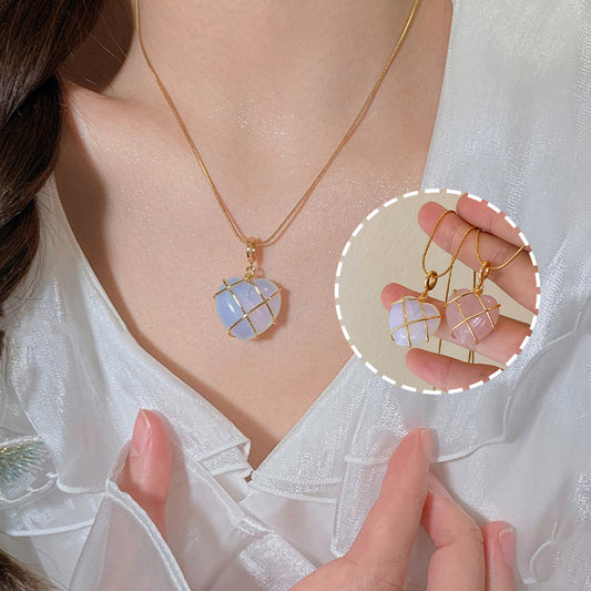 JC-250106NCL-049  Fashion Moonstone Necklace For Cartoon Princess Love Girl Necklace Novelty Jewelry