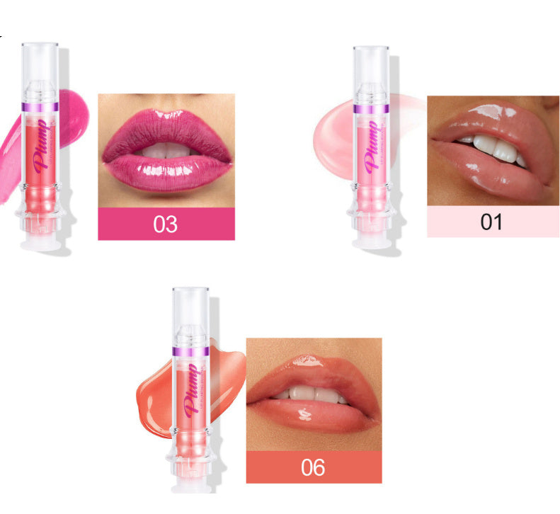 JC-241231MUP-032  New Tube Lip Rich Lip Color Slightly Spicy Lip Honey Lip Glass Mirror Face Lip Mirror Liquid Lipstick