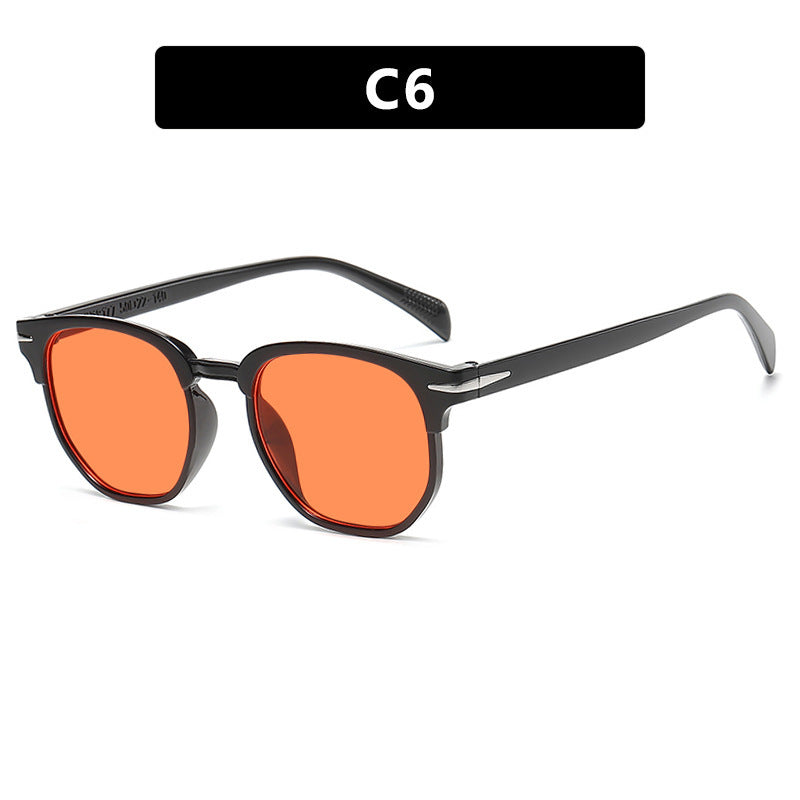 JC-250105MGL-022  Fashion Men's Irregular Personality Vintage Sunglasses