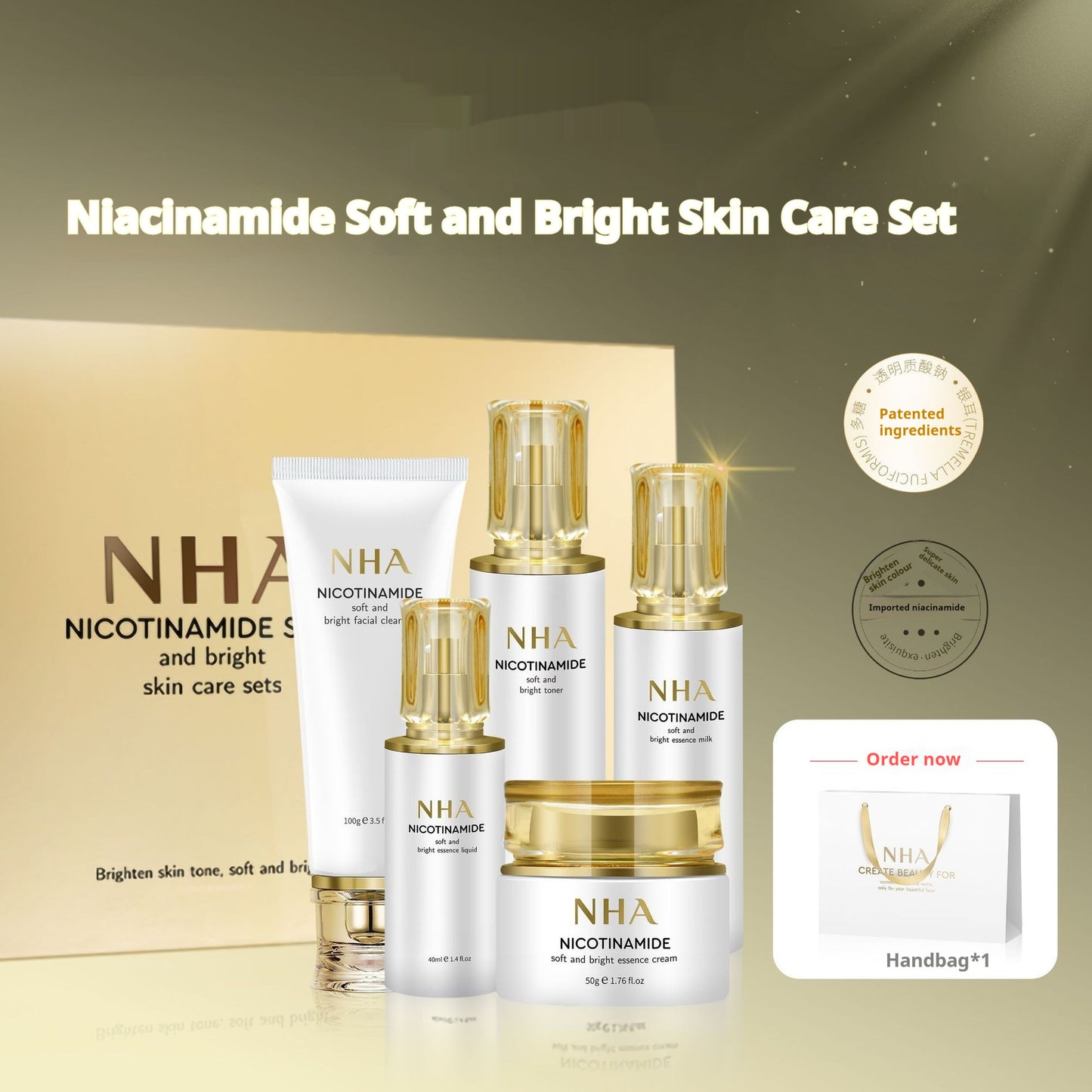 JCM-0105CRM-24  Nicotinamide Care Product Set Brightens Skin Color