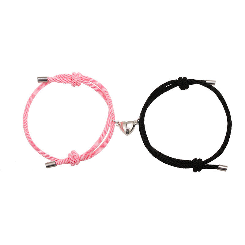 JC-241230BBJ-020  Simple Nylon Love Magnetic Bracelet