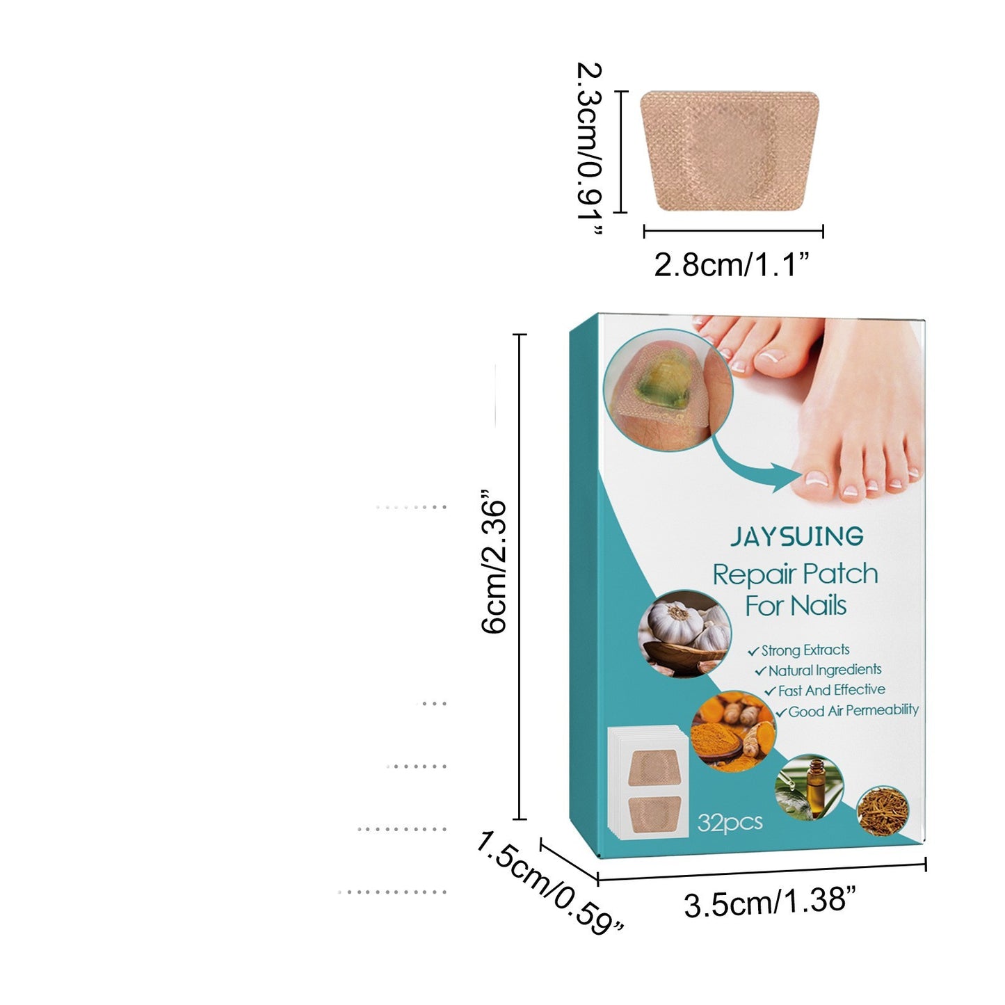 JC-250102NLC-032  Thickened Nail Repair Patch Care