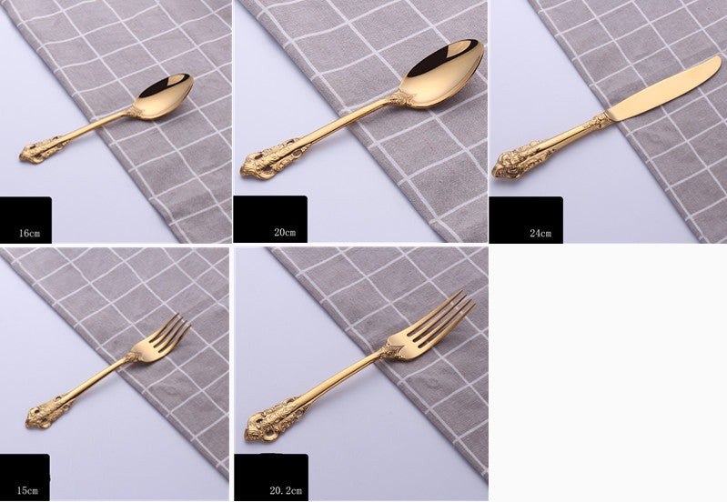 JC-250101DNW-010  Four-piece Stainless Steel Cutlery Spoon